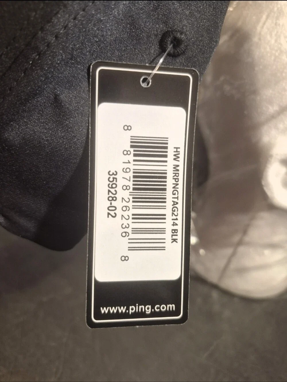 Ping Mr. Ping Black Play Your Best 101 FlexFit  Tech Snapback Golf Hat Cap NWT